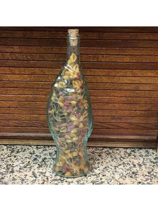Vintage Other - Rare Vintage Italian Fish shaped glass bottle